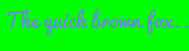 Image with Font Color 5F93C9 and Background Color 00FF00